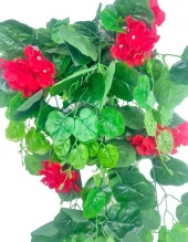 Nettenevime Yapay Çiçek Sarkan Sardunya 80cm Canlı Kırmızı thumbnail 4