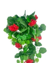 Nettenevime Yapay Çiçek Sarkan Sardunya 80cm Canlı Kırmızı thumbnail 5