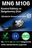 MN6 M106 60 Metre Internet Kablosu/utp 0.50mm Cat6 Iki Kat Korumalı/iç Dış Mekan/60m Ethernet Kablosu - 7