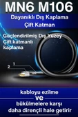 MN6 M106 60 Metre Internet Kablosu/utp 0.50mm Cat6 Iki Kat Korumalı/iç Dış Mekan/60m Ethernet Kablosu - 4