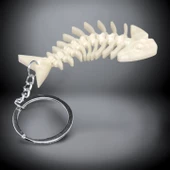 3D Haraketli Balık Anahtarlık - Fosforlu - 7