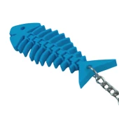 3D Haraketli Balık Anahtarlık - Mavi - 4