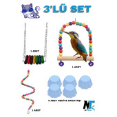 Kuş oyuncagı set 3'li avantaj - 1