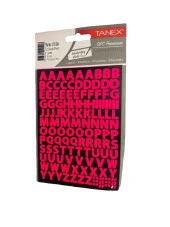 Tanex Stc-564 Harf Etiket 10 Mm – Neon Pembe (2 Syf) - 1