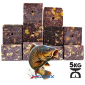 Hedyex 5Kg Sazan Küspesi Delikli Küp Çilekli Mısır Küspesi Kare - 1
