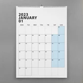 2025 Duvar Takvimi, Aylık Planlayıcı Takvim, Minimalist Takvim, Duvar Planlayıcısı - 2