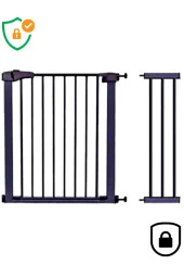 Bebek Çocuk Güvenlik Kapısı 75 - 96 cm Genişllik Bariyer Çift Kilitli Merdiven Korumalığı Emniyetli - 1