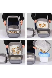 Açık Elekli Kedi Tuvaleti Bej PT-300 thumbnail 2