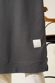 Armalı Uzun Basic Tunik Füme - 4