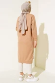 Armalı Uzun Basic Tunik Camel thumbnail 3