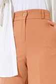 Bol Paça Kumaş Pantolon Latte thumbnail 4