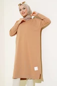 Armalı Uzun Basic Tunik Camel - 1