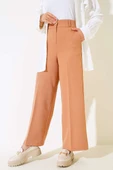 Bol Paça Kumaş Pantolon Latte thumbnail 1