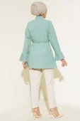 Kol Bileği Pileli Gömlek Mint thumbnail 3
