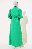 Önü Fırfırlı Fermuarlı Elbise Benetton - 3