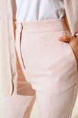 İspanyol Paça Kumaş Pantolon Pudra thumbnail 4