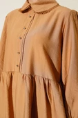 Bebe Yaka Dantel Detaylı İkili Takım Camel thumbnail 4