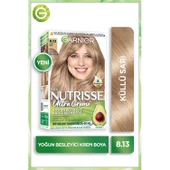Garnier Nutrisse Yoğun Besleyici Kalıcı Krem Saç Boyası 8.13  Küllü Sarı - 1