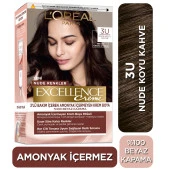 L’oréal Paris Excellence Creme Nude Renkler Saç Boyası – 3U Nude Koyu Kahve thumbnail 1
