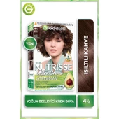 Garnier Nutrisse Yoğun Besleyici Kalıcı Krem Saç Boyası 4 1:2 Işıltılı Kahve - 1