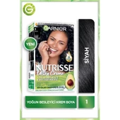 Garnier Nutrisse Yoğun Besleyici Kalıcı Krem Saç Boyası 1 Siyah - 1