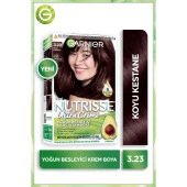 Garnier Nutrisse Yoğun Besleyici Kalıcı Krem Saç Boyası 3.23 Koyu Kestane - 1