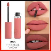 L'oréal Paris Infaillible Matte Resistance Likit Mat Ruj - 210 Tropical Vacay - 2