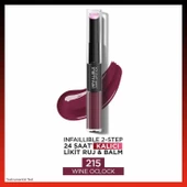 L'oréal Paris Infaillible 2-Step 24 Saat Kalıcı Likit Ruj & Balm - 215 Wine Oclock - 1