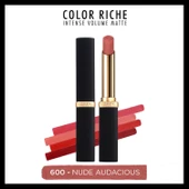 L'Oréal Paris Color Riche Colors of Worth Intense Volume Matte Ruj - 600 Nude Audacious - 1
