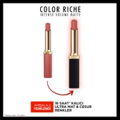 L'Oréal Paris Color Riche Colors of Worth Intense Volume Matte Ruj - 600 Nude Audacious - 4