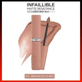 L'oréal Paris Infaillible Matte Resistance Likit Mat Ruj - 105 Breakfast In Bed - 1