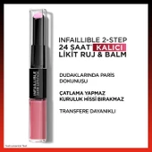 L'oréal Paris Infaillible 2-Step 24 Saat Kalıcı Likit Ruj & Balm - 213 Toujours Teaberry - 2