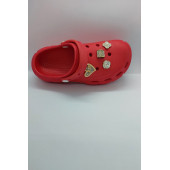 Yüksek Ölçekli Taşlı Sandalet Terlik Günlük Samba Kırmızı thumbnail 4