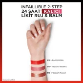 L'Oréal Paris Infaillible 2-Step 24 Saat Kalıcı Likit Ruj & Balm - 312 Incessant Russet - 5