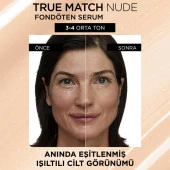 L'Oréal Paris True Match Nude Fondöten Serum 3-4 Light Medium - 3