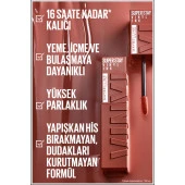 Maybelline New York Super Stay Vinyl Ink Uzun Süre Kalıcı Likit Parlak Ruj 130 Extra - 2