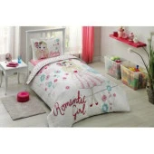 Özdilek Tek Kişilik Kapitoneli Ranforce Nevresim Takımı Romatic Gril Pembe - 3