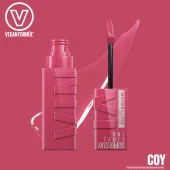 Maybelline New York Super Stay Vinyl Ink Uzun Süre Kalıcı Likit Parlak Ruj 20 Coy thumbnail 5
