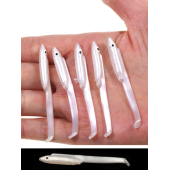 Eagenset Silikon Balık Fosforlu Karanlıkta Parlayan Glow Gözler 5,5 cm Yapay Yem Olta Takımı, Çapari, Jig, Yapım Malzemesi - 1