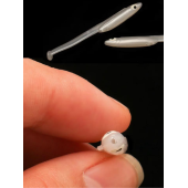 Eagenset Silikon Balık Fosforlu Karanlıkta Parlayan Glow Gözler 5,5 cm Yapay Yem Olta Takımı, Çapari, Jig, Yapım Malzemesi - 4
