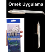 Eagenset Silikon Balık Fosforlu Karanlıkta Parlayan Glow Gözler 5,5 cm Yapay Yem Olta Takımı, Çapari, Jig, Yapım Malzemesi - 6