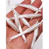 Eagenset Silikon Balık Fosforlu Karanlıkta Parlayan Glow Gözler 5,5 cm Yapay Yem Olta Takımı, Çapari, Jig, Yapım Malzemesi - 8