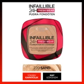L'Oréal Paris Infaillible 24H Fresh Wear Pudra Fondöten 220 Sand - 1