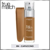 L'Oréal Paris True Match Bakım Yapan Fondöten 8N CAPPUCINO - 8