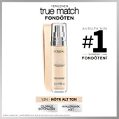 L'Oréal Paris True Match Bakım Yapan Fondöten - 1.5N Nötr Alt Ton - 1