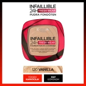 L'oréal Paris Infaillible 24H Fresh Wear Pudra Fondöten 120 Vanilla thumbnail 1