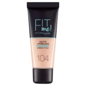 Maybelline New York Fit Me Matte+Poreless Fondöten - 104 Soft Ivory - 1