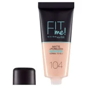 Maybelline New York Fit Me Matte+Poreless Fondöten - 104 Soft Ivory - 2