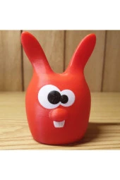 Sevimli Paskalya Tavşanı 3d Karakter Figür - 2