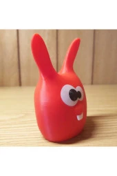 Sevimli Paskalya Tavşanı 3d Karakter Figür - 4